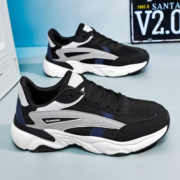 US 13 14 EU 47 48 Mens Big Size Running Shoes Chunky Athletic Sneakers Mesh Walking Footwear Large Feet Trainers for Daily Gym