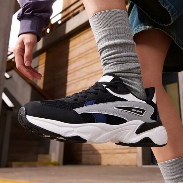 US 13 14 EU 47 48 Mens Big Size Running Shoes Chunky Athletic Sneakers Mesh Walking Footwear Large Feet Trainers for Daily Gym