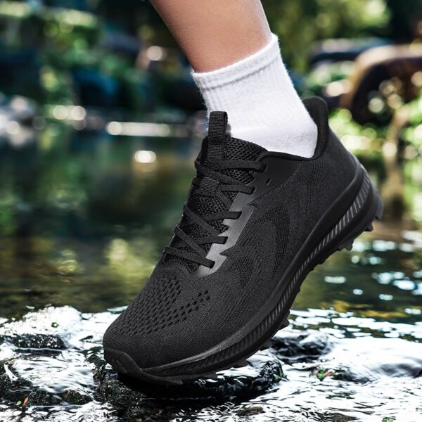 Large Size US 13 14 EU 47 48 Mens Trail Running Shoes Breathable Mesh Athletic Sneakers Lightweight Cushioned Walking Footwear