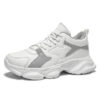 Walking Shoes Mens PU Leather Fashion Sneakers with EVA Cushioning Rubber Anti Slip Sole for Daily Wear Black Sizes 47 and 50