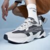 US 13 14 EU 47 48 Mens Big Size Running Shoes Chunky Athletic Sneakers Mesh Walking Footwear Large Feet Trainers for Daily Gym