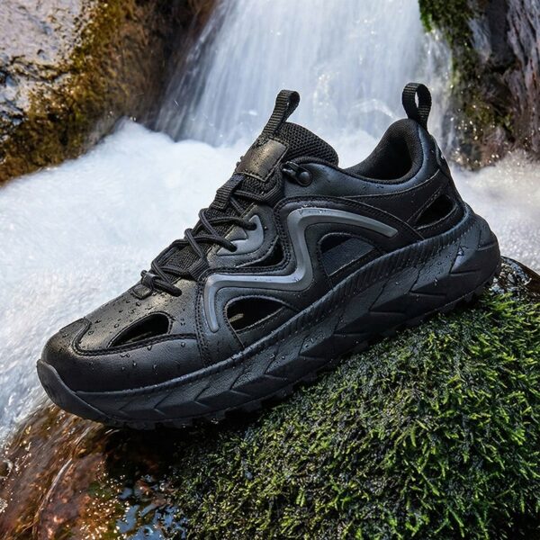 Cut Out Mesh Sneakers Breathable Ventilation Summer Walking Shoes Lightweight Chunky Platform Trainers Casual Outdoor Footwear
