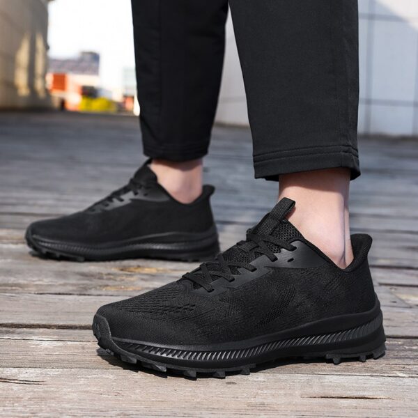 Large Size US 13 14 EU 47 48 Mens Trail Running Shoes Breathable Mesh Athletic Sneakers Lightweight Cushioned Walking Footwear