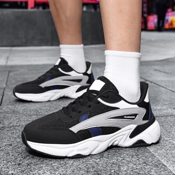 US 13 14 EU 47 48 Mens Big Size Running Shoes Chunky Athletic Sneakers Mesh Walking Footwear Large Feet Trainers for Daily Gym