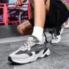 US 13 14 EU 47 48 Mens Big Size Running Shoes Chunky Athletic Sneakers Mesh Walking Footwear Large Feet Trainers for Daily Gym