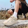 Cut Out Mesh Sneakers Breathable Ventilation Summer Walking Shoes Lightweight Chunky Platform Trainers Casual Outdoor Footwear