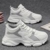 Walking Shoes Mens PU Leather Fashion Sneakers with EVA Cushioning Rubber Anti Slip Sole for Daily Wear Black Sizes 47 and 50