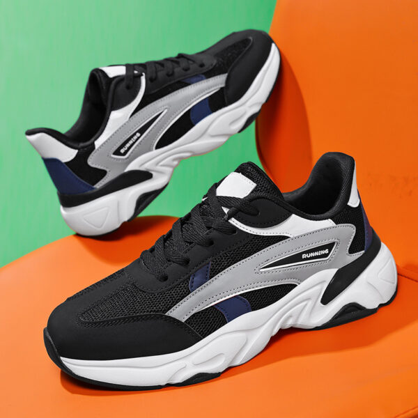 US 13 14 EU 47 48 Mens Big Size Running Shoes Chunky Athletic Sneakers Mesh Walking Footwear Large Feet Trainers for Daily Gym